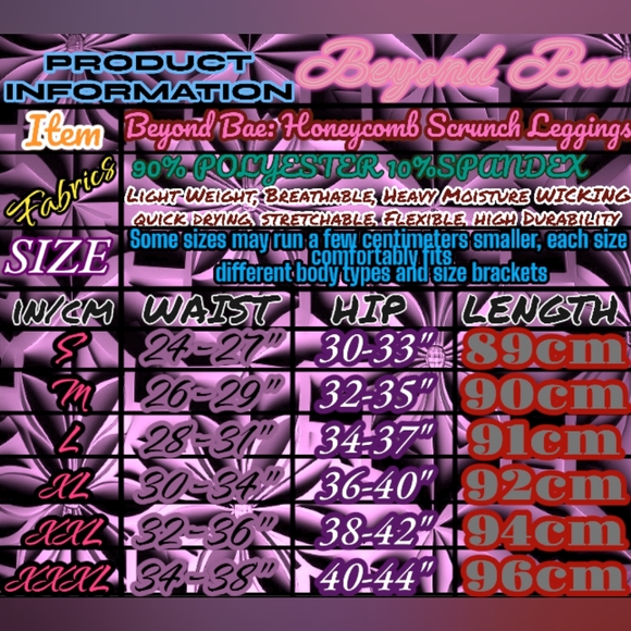 2 Pieces Set Women High Waist Cut Scrunch Bubble Butt Leggings Pants ladies - Picture 4 of 4